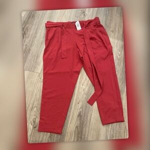 TORRID Elegant Red Cropped Pants NWT